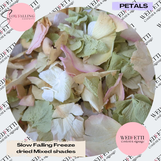 Rose & Hydrangea mix premium petals Freeze dried