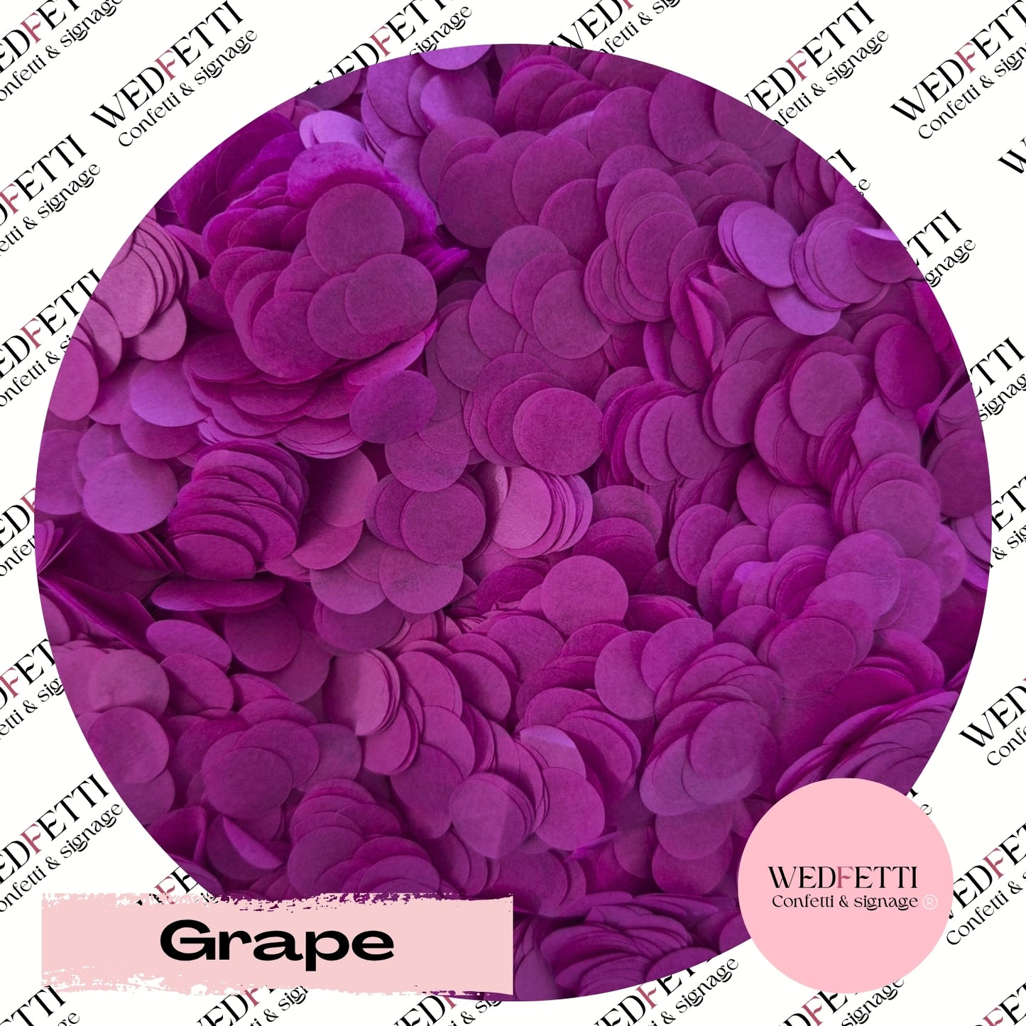 Slow falling paper Confetti - Grape