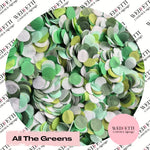 Slow falling paper Confetti - All The Greens