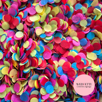 Slow falling paper Confetti - Electric party mix