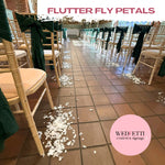 FlutterFly Petals - Dusty Blue White