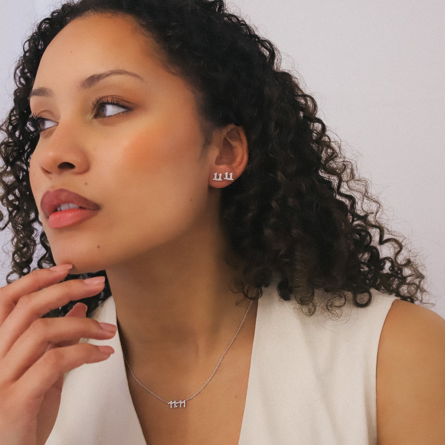 Laila 11:11 Stud Earrings | 925 Sterling Silver