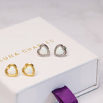 Suki Opal Heart Studs | 925 Sterling Silver