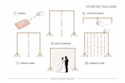 Paper Confetti Curtain - Pastel Party