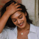 Zira Star and Moon Birthstone Ring | 18K Gold Plated