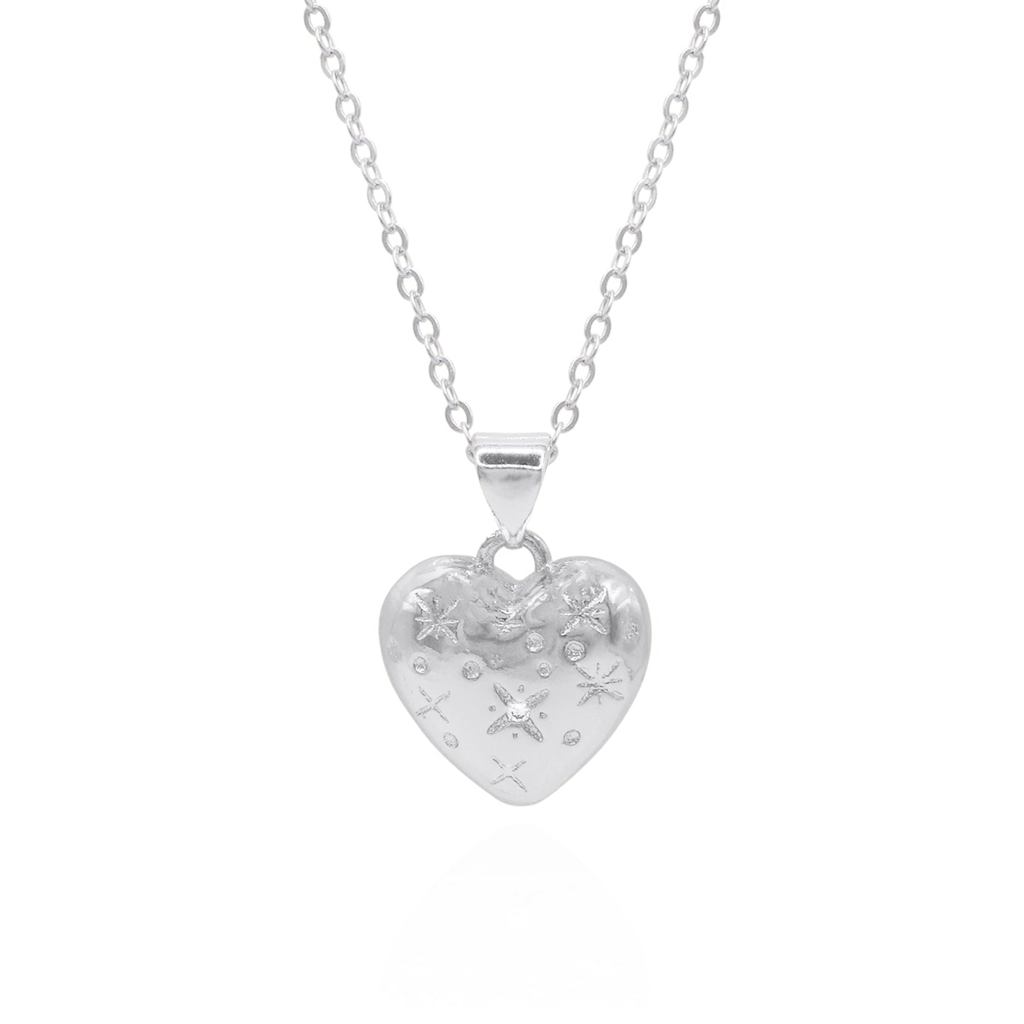 Vida Bubble Heart Necklace | 925 Sterling Silver