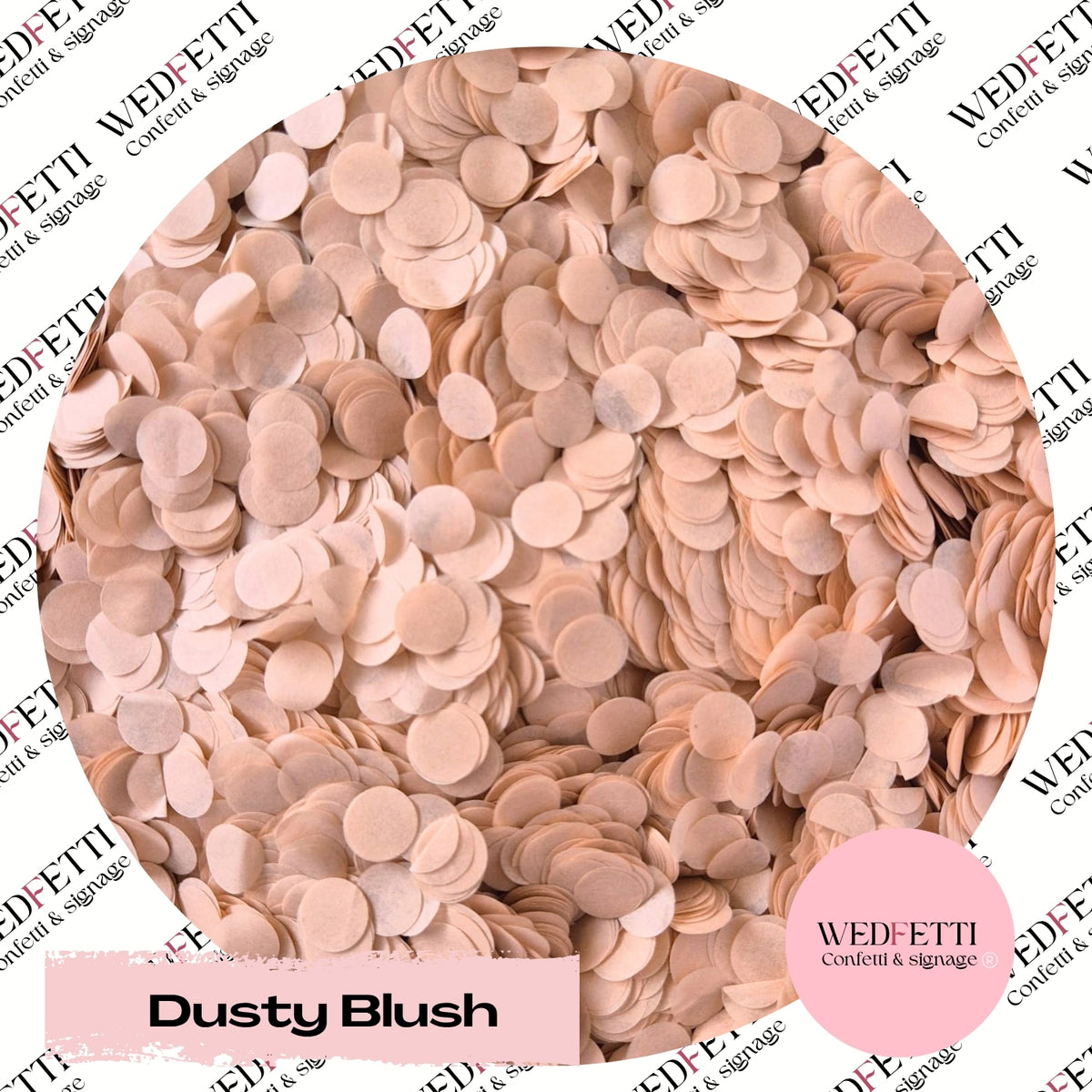 Slow falling paper Confetti - Dusty Blush