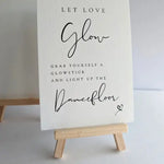 Wooden Easel stand WedFetti