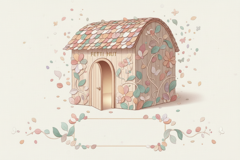 Garden Whimsy hut - partially open