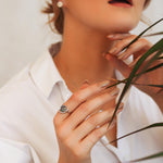 Melike Hammered Twist Ring | 925 Sterling Silver