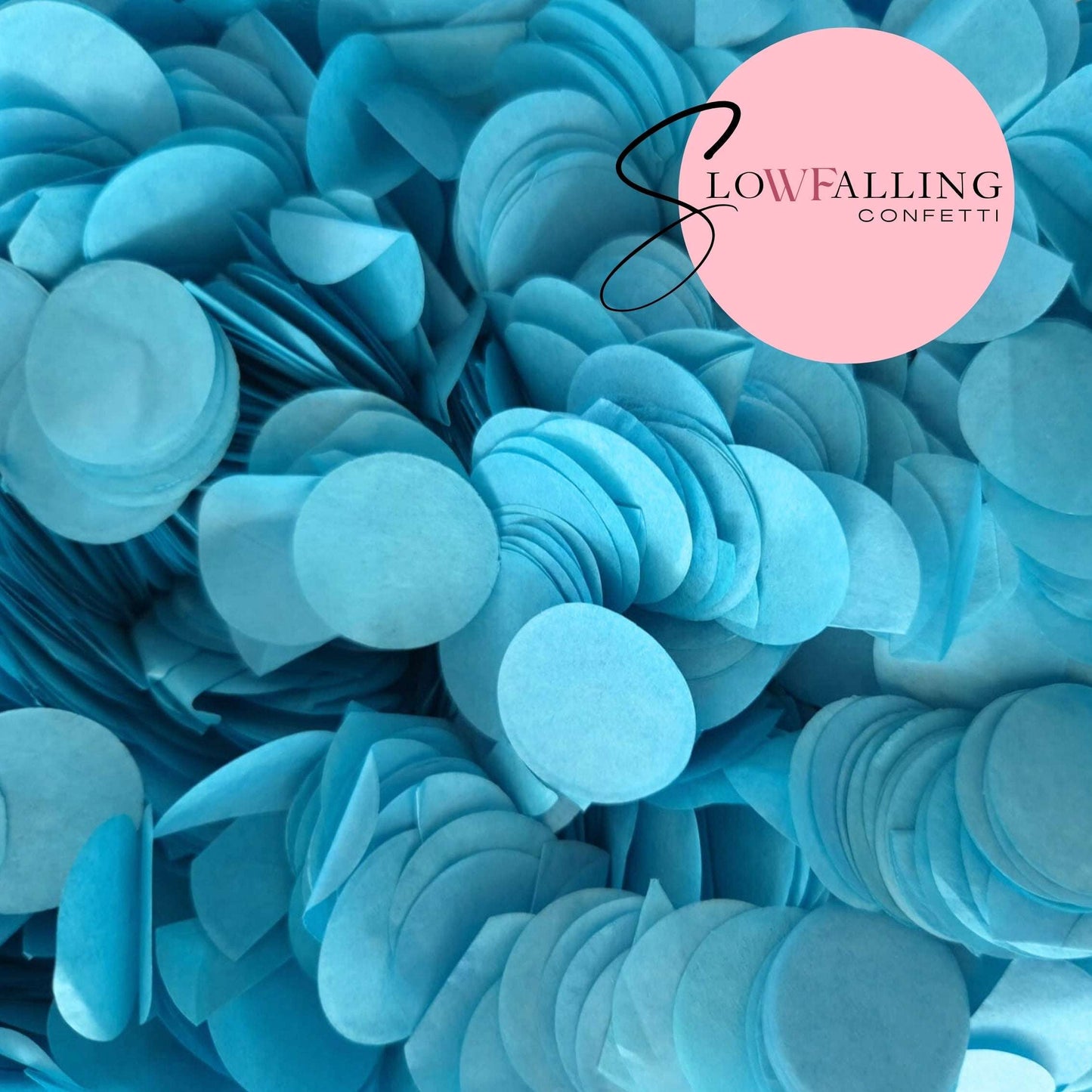 Biodegradable Confetti Slow falling paper - Turquoise WedFetti