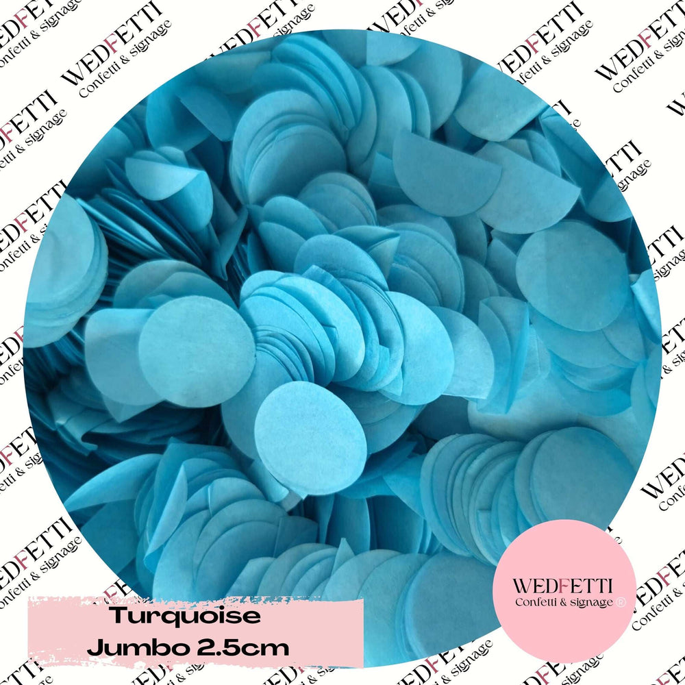 Biodegradable Confetti Slow falling paper - Turquoise WedFetti