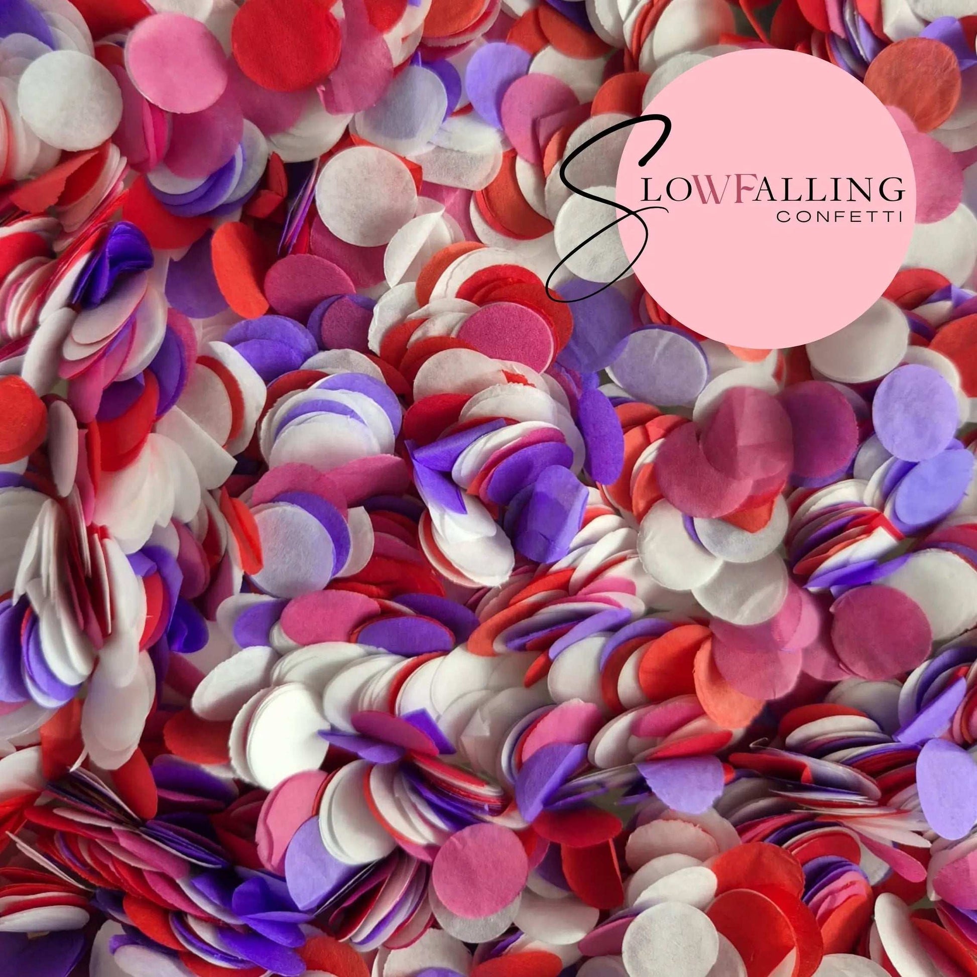 Slow falling paper Confetti - Fuscia+ Friends WedFetti