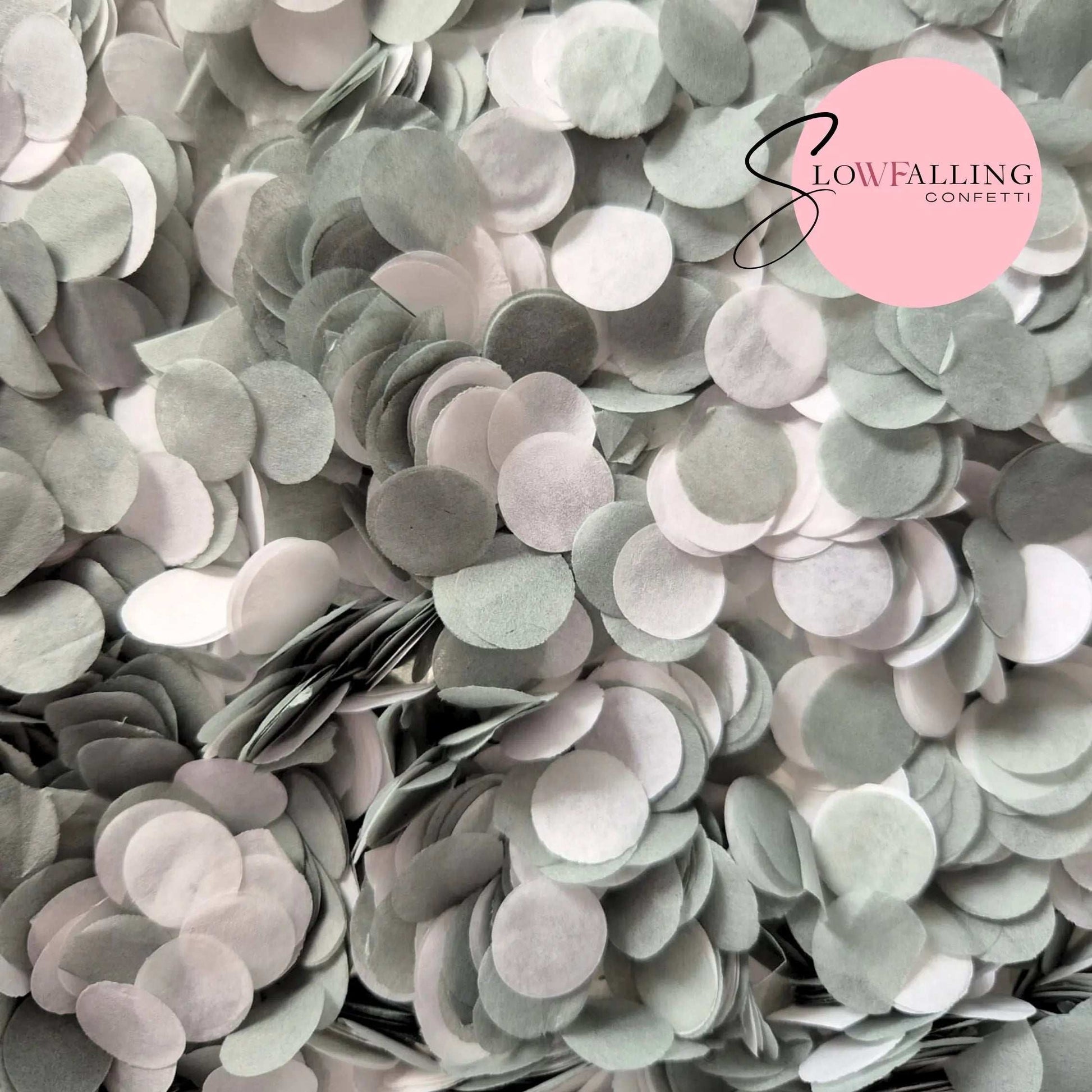 Slow falling paper Confetti - Monochrome WedFetti