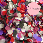 Slow falling paper Confetti - Fuscia black + Friends WedFetti