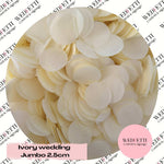 Biodegradable Confetti Slow falling paper - Ivory wedding WedFetti