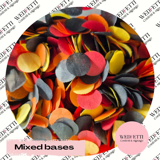 Slow falling paper Confetti - Mixed Bases - WedFetti Confetti & Signage