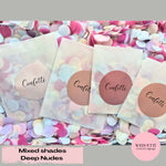 Confetti packets + stickers - Deep nudes WedFetti Confetti & Signage