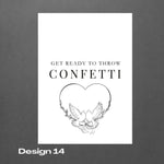 Biodegradable Confetti personalized packets