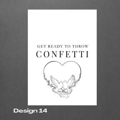 Biodegradable Confetti personalized packets