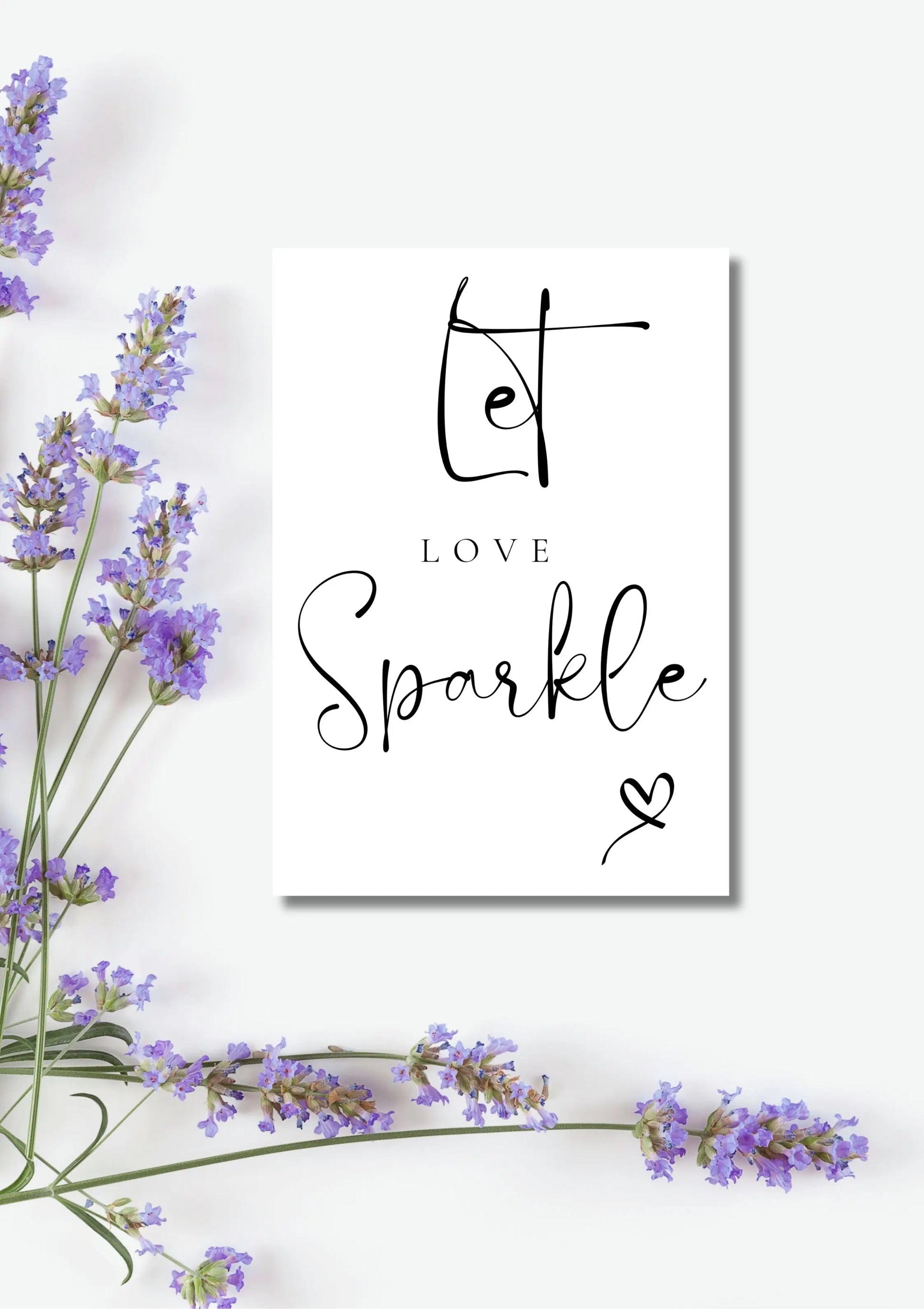 Lucia black/ grey collection Sparkler A5 sign WedFetti