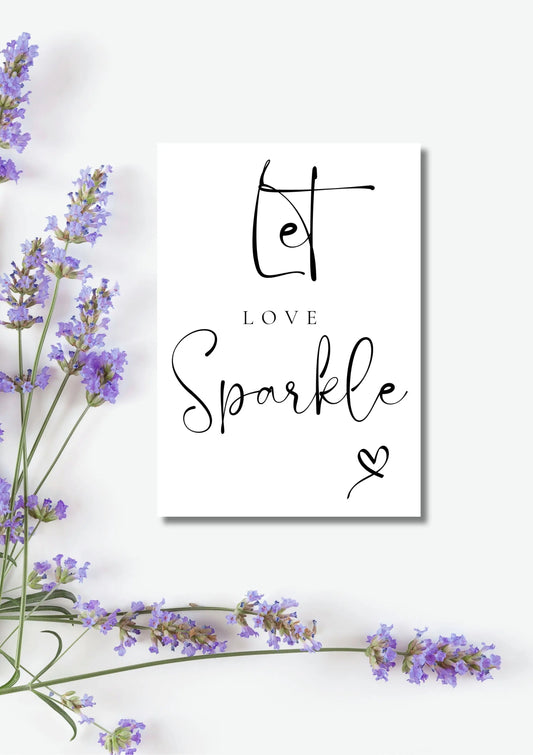 Lucia black/ grey collection Sparkler A5 sign WedFetti