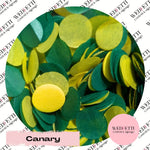 Slow falling paper Confetti - Canary - WedFetti Confetti & Signage