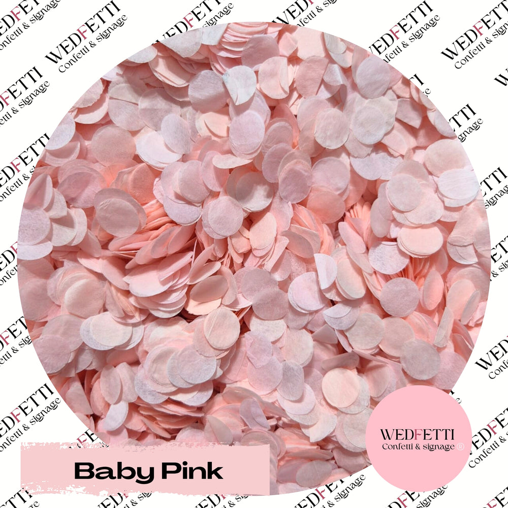 Slow falling paper Confetti - Baby Pink