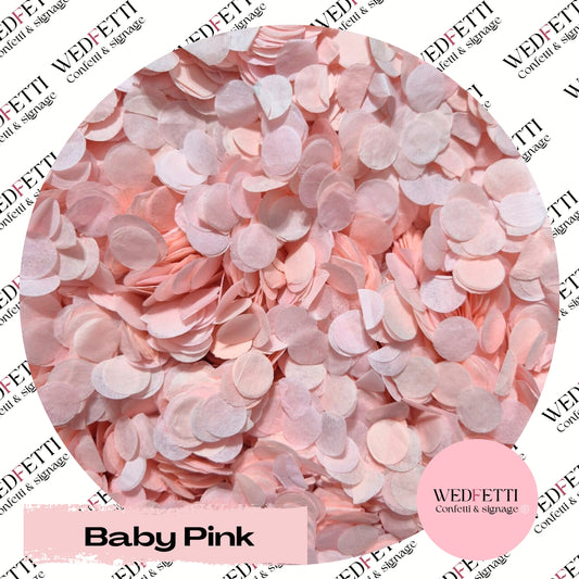 Slow falling paper Confetti - Baby Pink