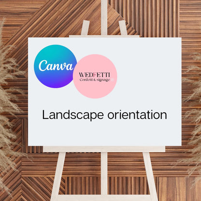 A1 Sign upload your own WedFetti