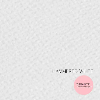 Wedding sign card material