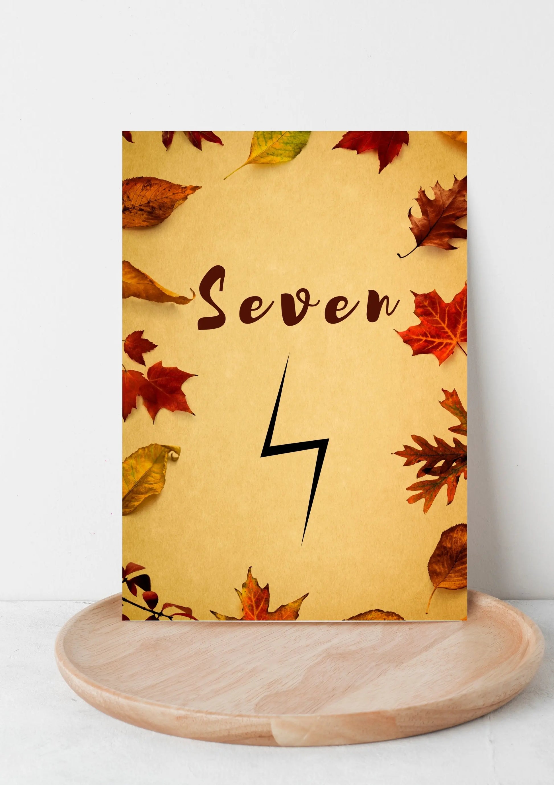 Harry potter style wedding table numbers WedFetti