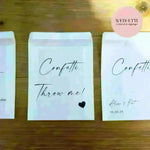 Biodegradable Confetti personalized packets