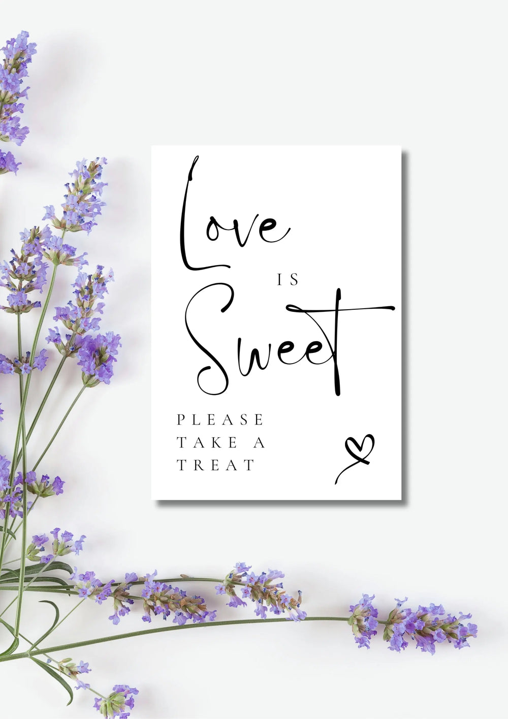 Lucia black collection - Sweet table sign WedFetti
