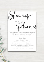 Guest to couple photo instructions WedFetti