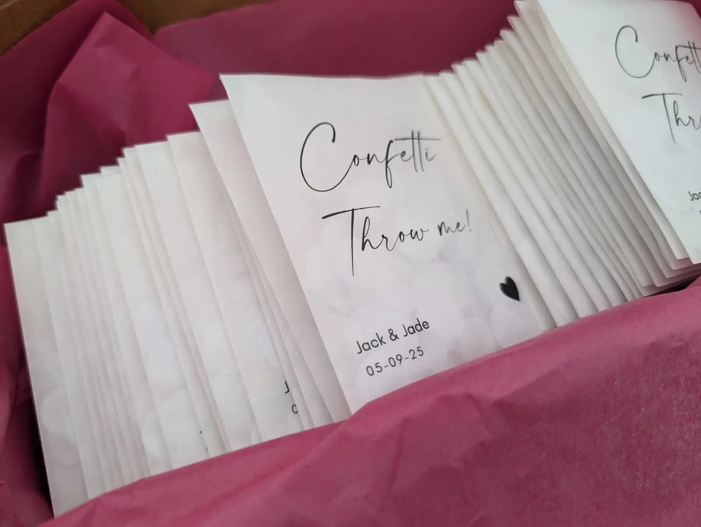 Slow falling paper Confetti - Deep Purple - WedFetti Confetti & Signage