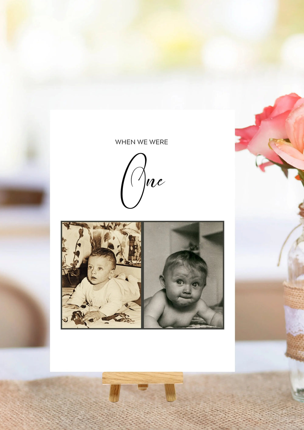 Photo table numbers WedFetti