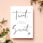 Sweet treat poem - WedFetti Confetti & Signage