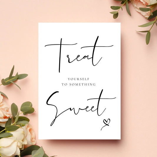 Sweet treat poem - WedFetti Confetti & Signage