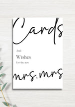 Cards & wishes Mrs & Mrs WedFetti