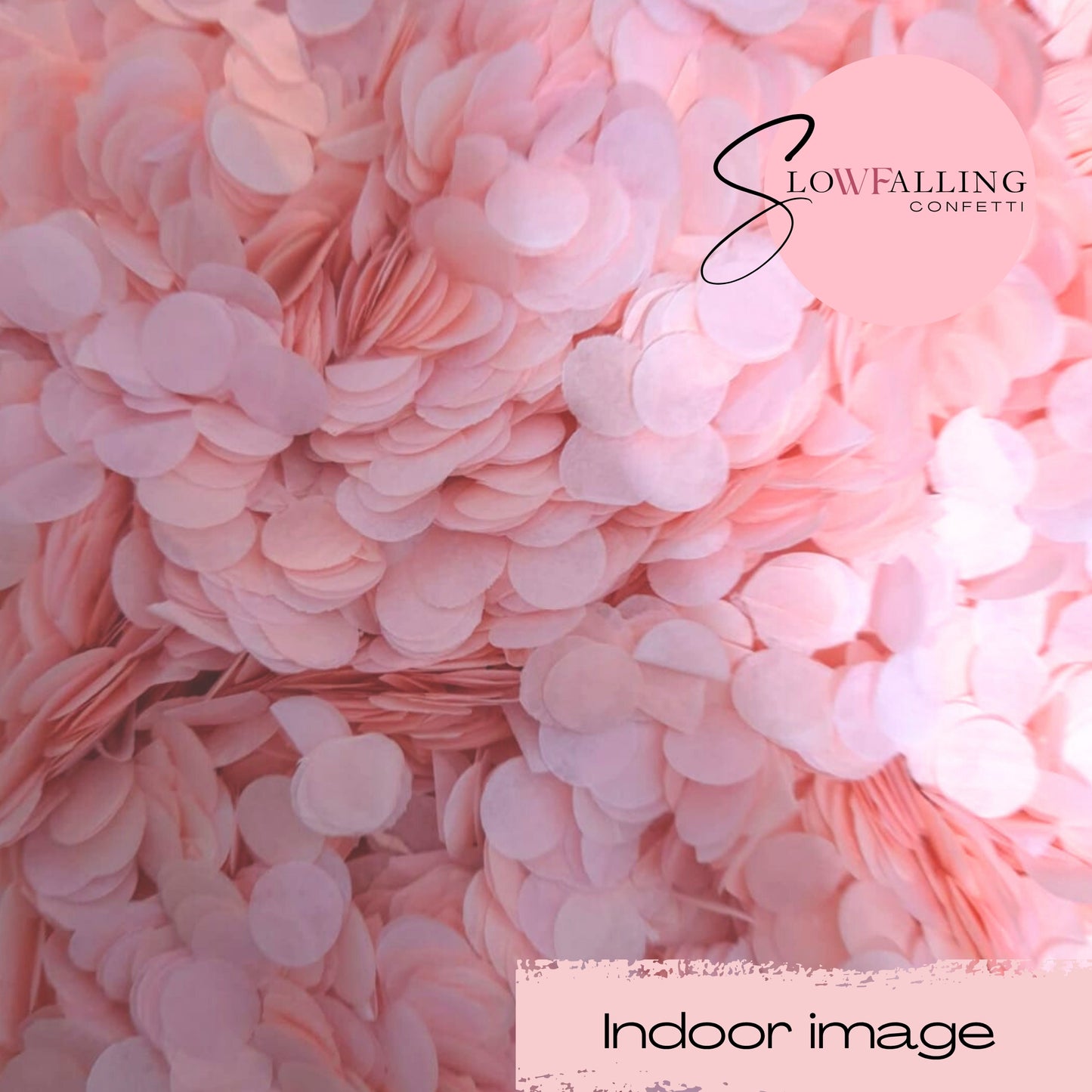 Slow falling paper Confetti - Baby Pink