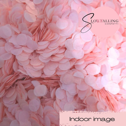Slow falling paper Confetti - Baby Pink