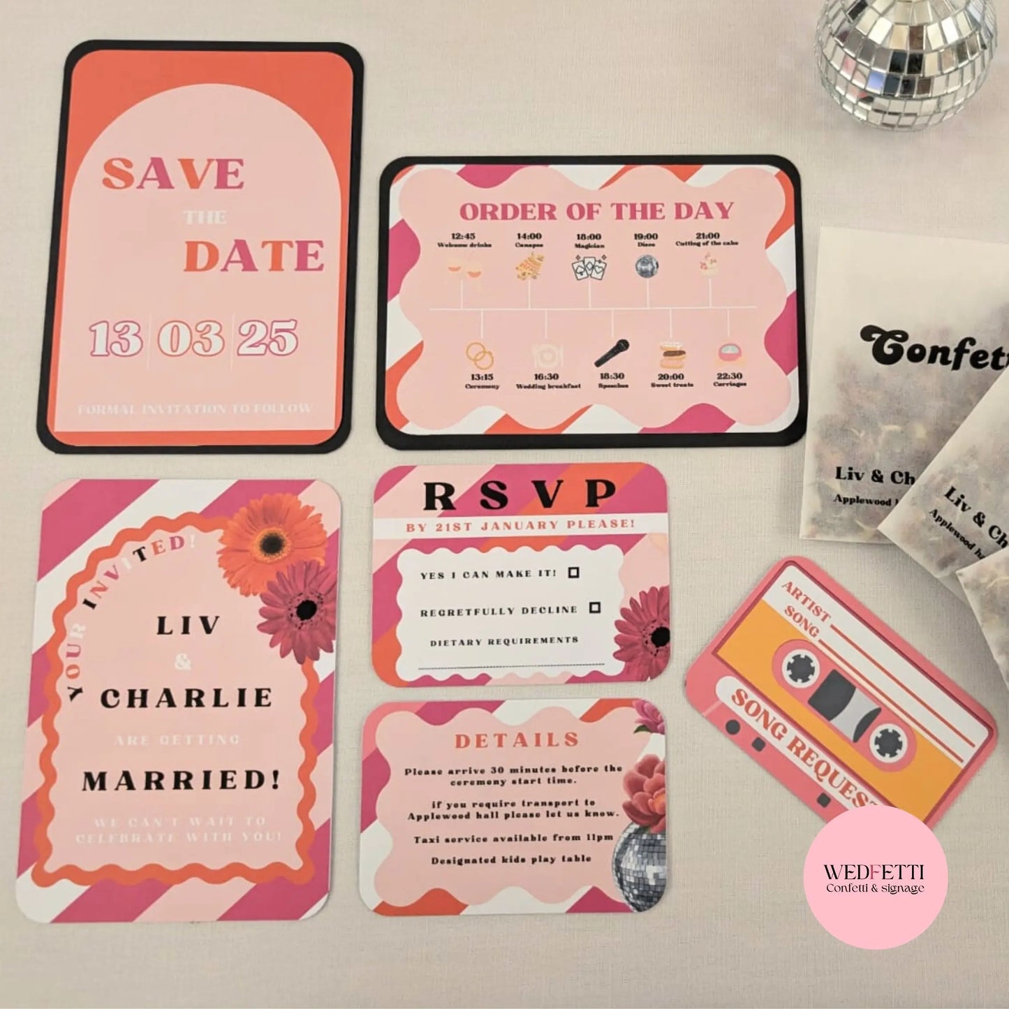 Premium bundle 3 - WedFetti Confetti & Signage