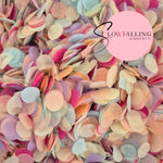 Slow falling paper Confetti - Pastel + Fuschia + Peach