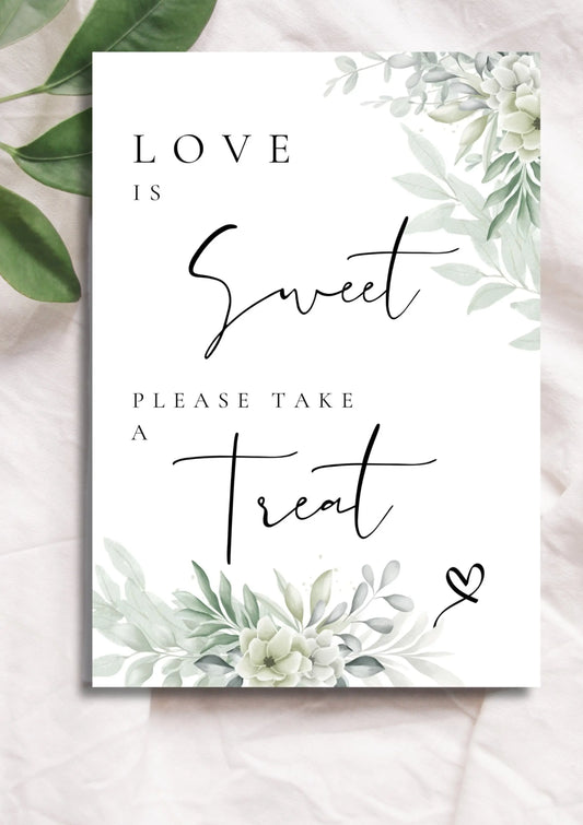 Sweet table sign WedFetti