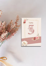 Table numbers  A5 WedFetti