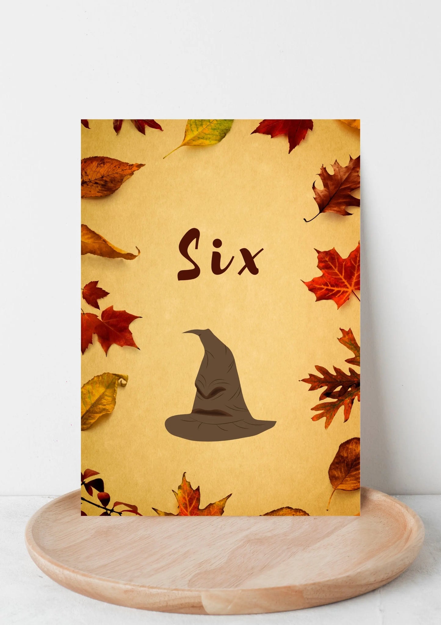 Harry potter style wedding table numbers WedFetti