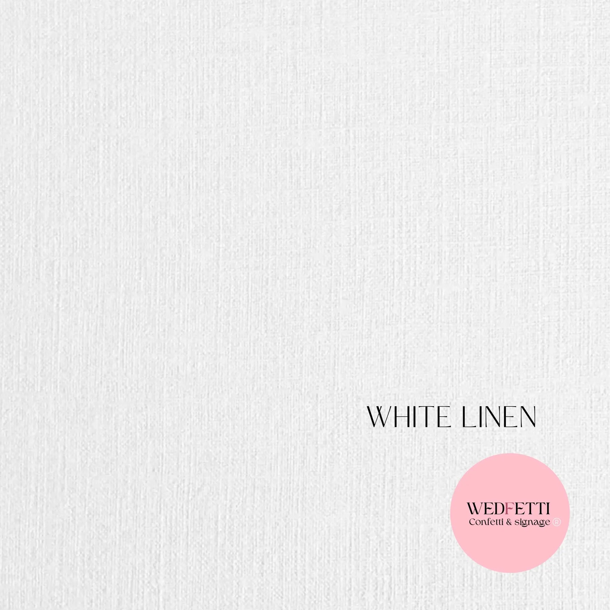 Wedding sign card material