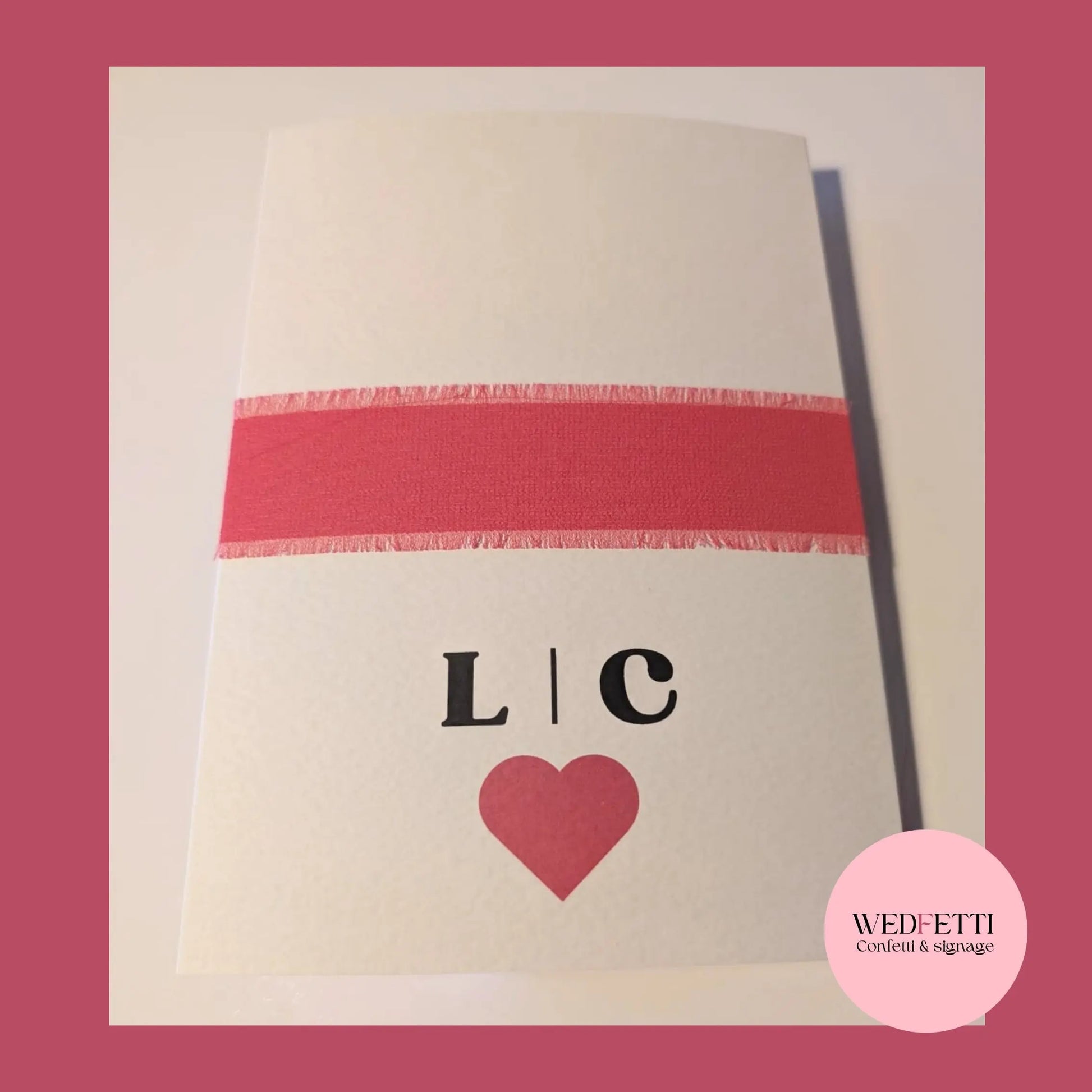 Invitation - premium all in one - WedFetti Confetti & Signage