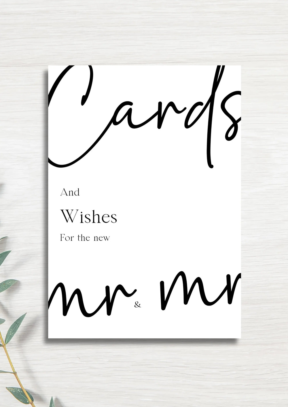Cards & wishes Mr & Mr WedFetti